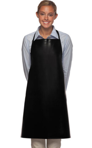 No Pocket Vinyl Apron Black Webbing Strap