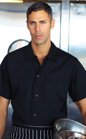 Campisi's Black Utility Shirt w/Snaps