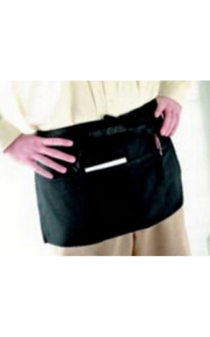 Design # 15313 Ida Claire Black Three Pocket Busser Apron