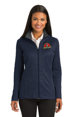 Design #19724 Ladies Vertical Texture Full Zip Jacket