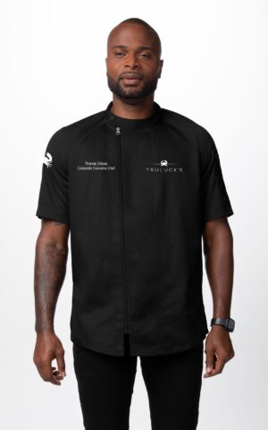 #20544 Truluck's Men's Varkala Executive Short SLeeve Chef Coat