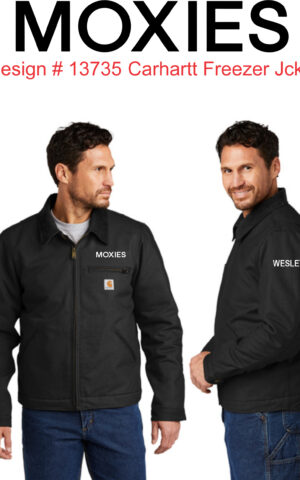 Design #13735 Carhartt Black Detroit Blanket Lined Freezer Jacket