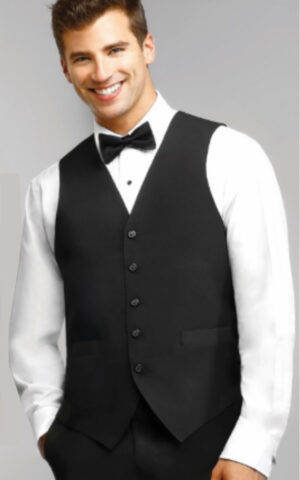 #20621 Truluck's Male Bartender V-Neck Vest w/logo Left Chest