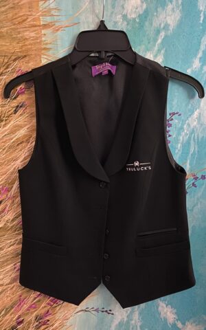 #20516 T/H Male Bartender Shawl Lapel Vest w/adjustable back