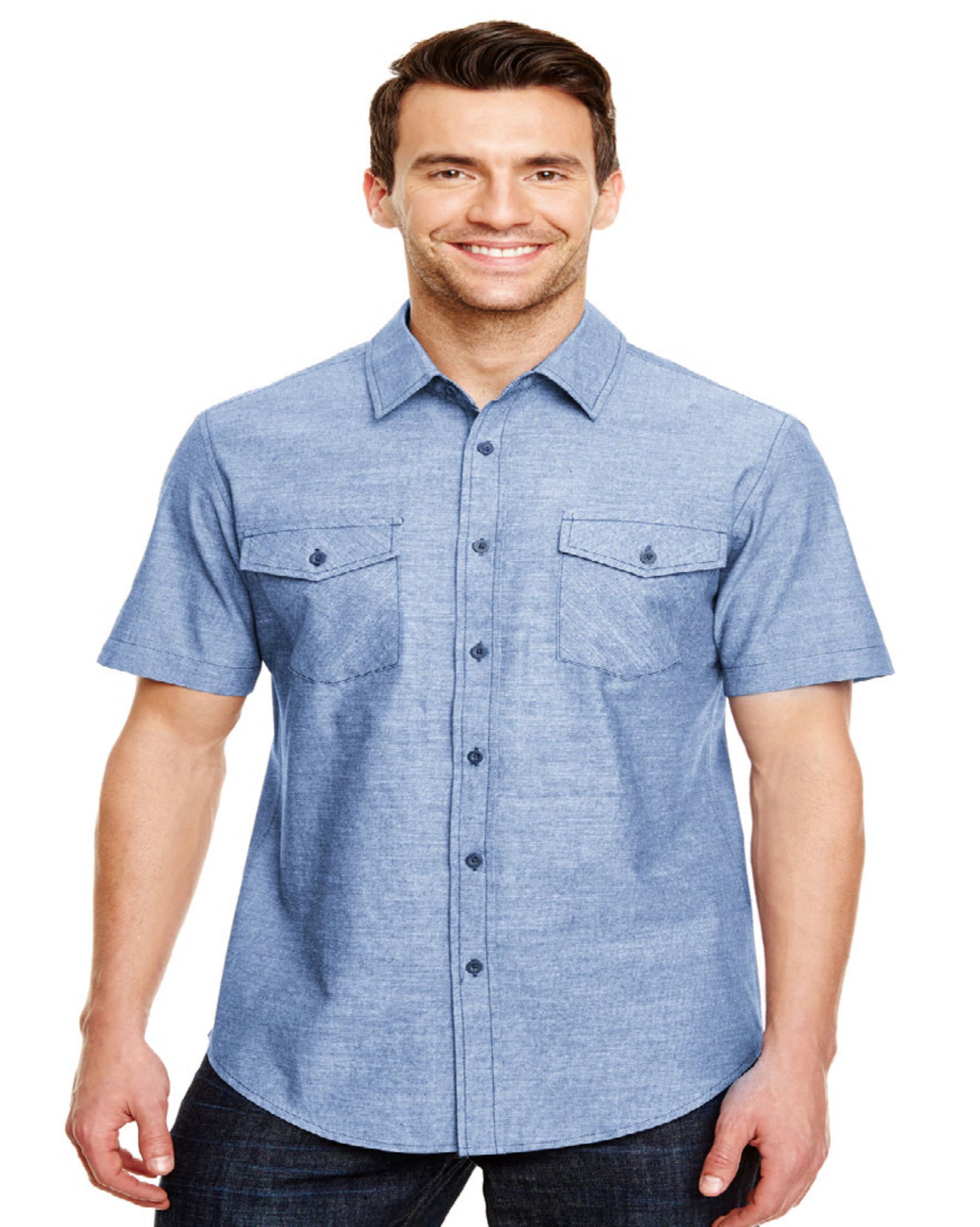 Taco Lingo Design #19246 S/S Male Chambray Waiter Shirt