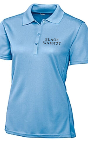 Design#19701 Black Walnut Logoed Women's Clique Performance Polo *Not Stocked w/Logo*