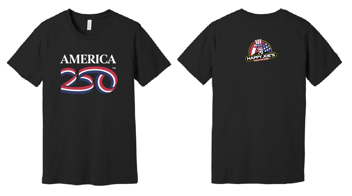 Design # 21281 4/5-C Happy Joe's 250th Anniversary America T-Shirt